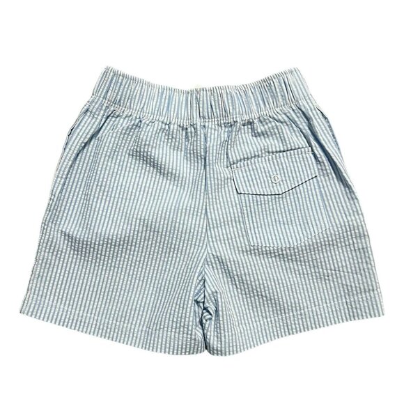 NEW Mud Pie 4T/5T Blue Seersucker Swim Trunks - Picture 3 of 4